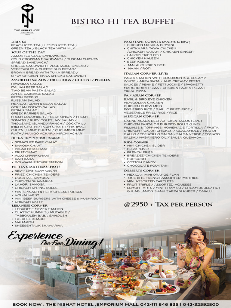 Hi-Tea-Menu- | PDF