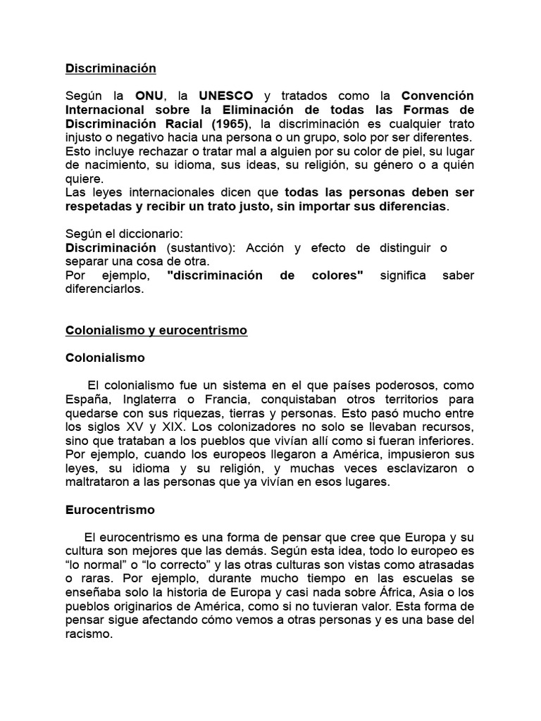 Discrimi Nación | PDF