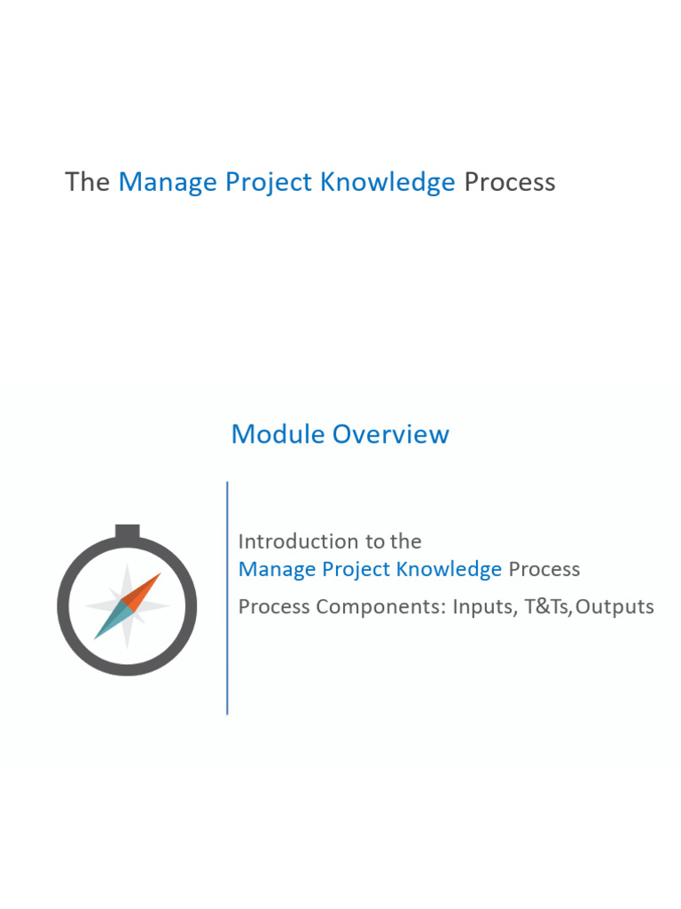13 Manage Project Knowledge | PDF | Project Management | Knowledge ...