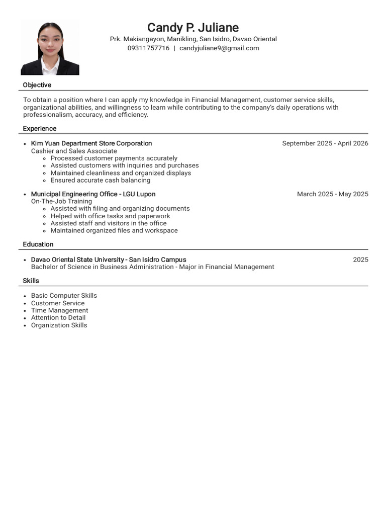 Resume Any Position | PDF