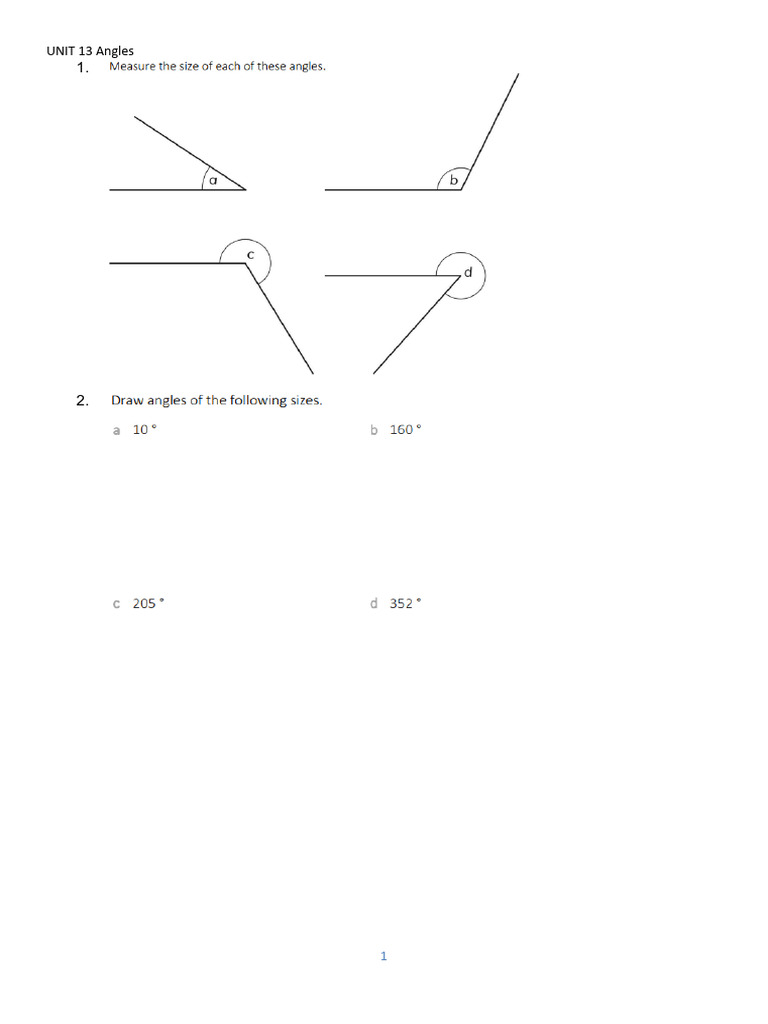 UNIT 13 Angles | PDF