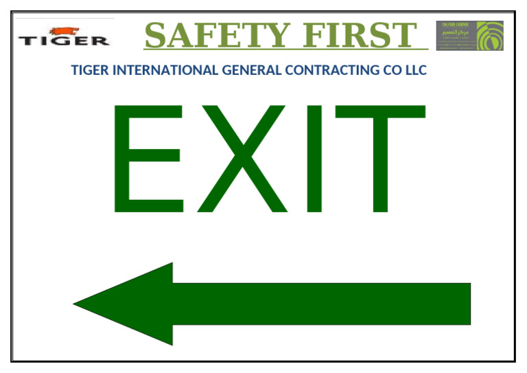 EXIT SIGN | PDF