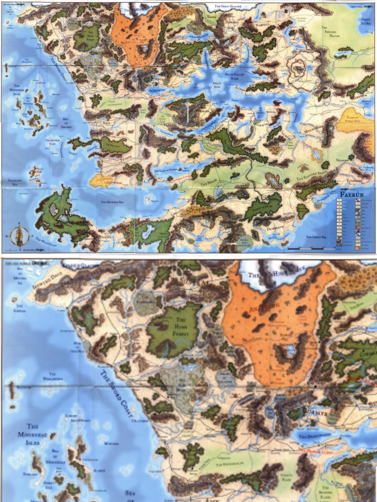 Dragon Magazine Forgotten Realms Map | PDF