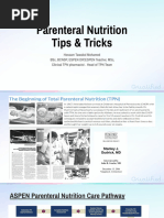 ASPEN TPN Dosing Guidelines Summary | PDF | Nutrients | Clinical Medicine