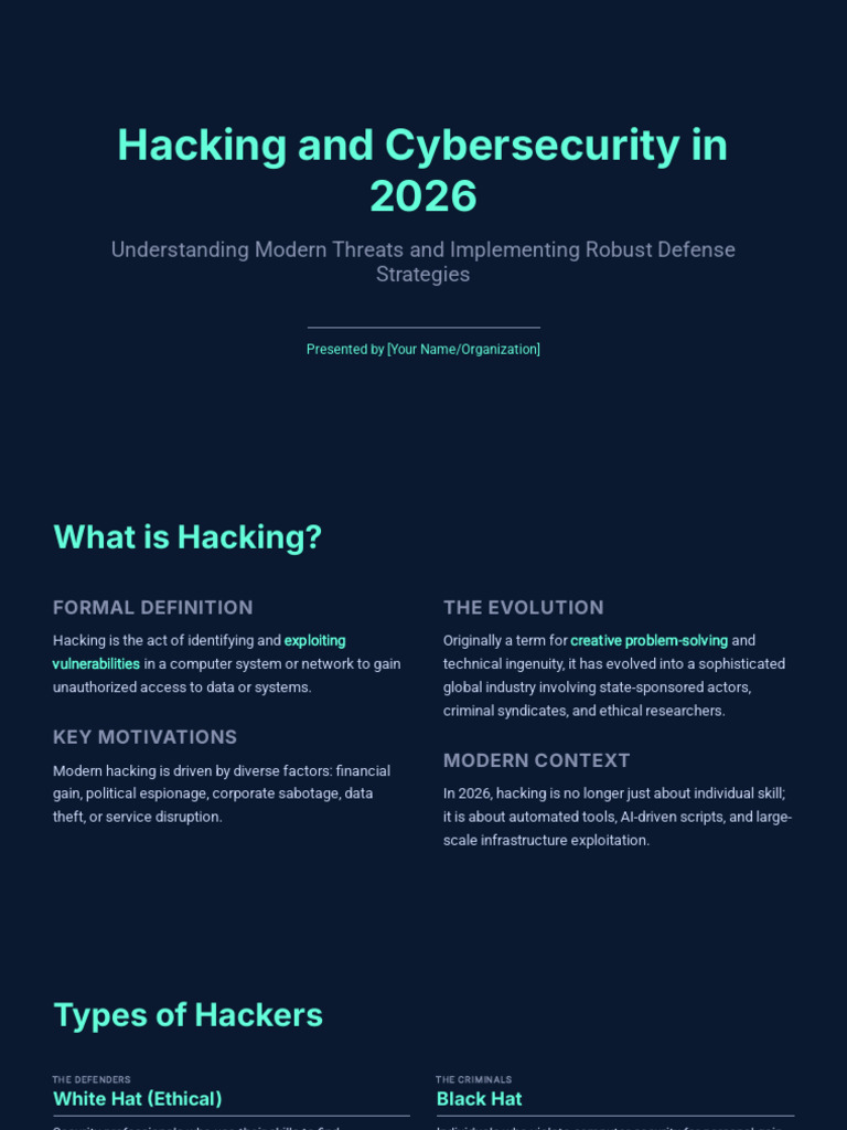 Hacking and Cybersecurity in 2026 | PDF | Security | Computer Security