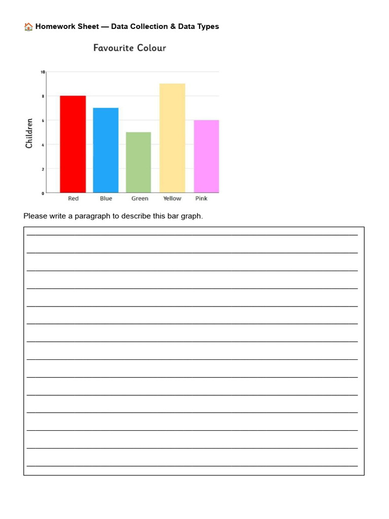 Bar Graph Writing Homework.docx | PDF