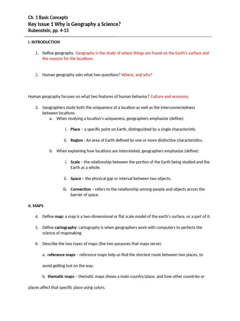 Chapt 1.1 | PDF | Geography | Map