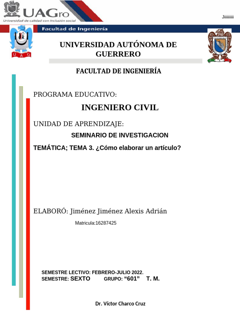 TEMA. 1. Ejemplo de Someter a Prueba La Hipótesis.( Jimenez Jimenez ...