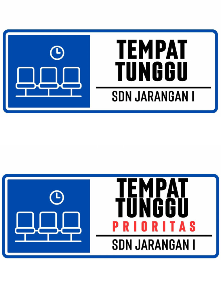 Label Ruang Tunggu | PDF