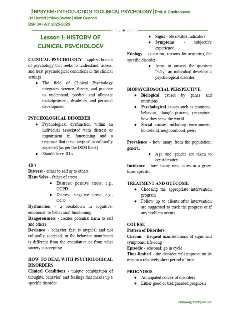 Clinical | PDF | Mental Disorder | Clinical Psychology