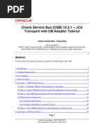 OSB - JCA DB Transport Tutorial