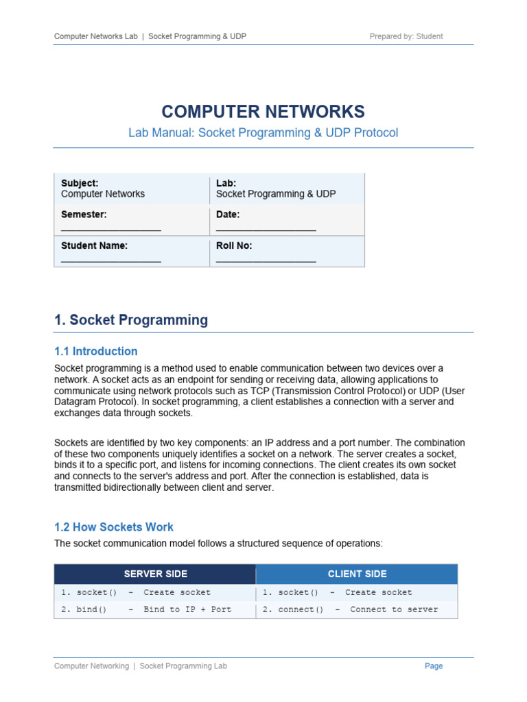 DOC-20260505-WA0004. | PDF | Network Socket | Port (Computer Networking)