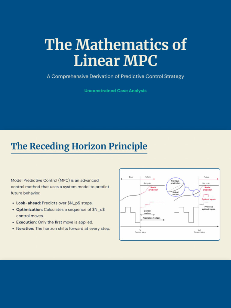The Mathematics of Linear MPC | PDF