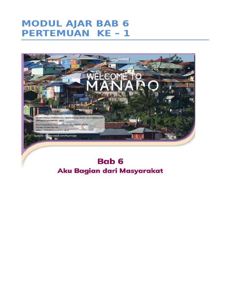 Bab 6_pekan Ke 1 Ilmu Pengetahuan Alam Dan Sosial | PDF