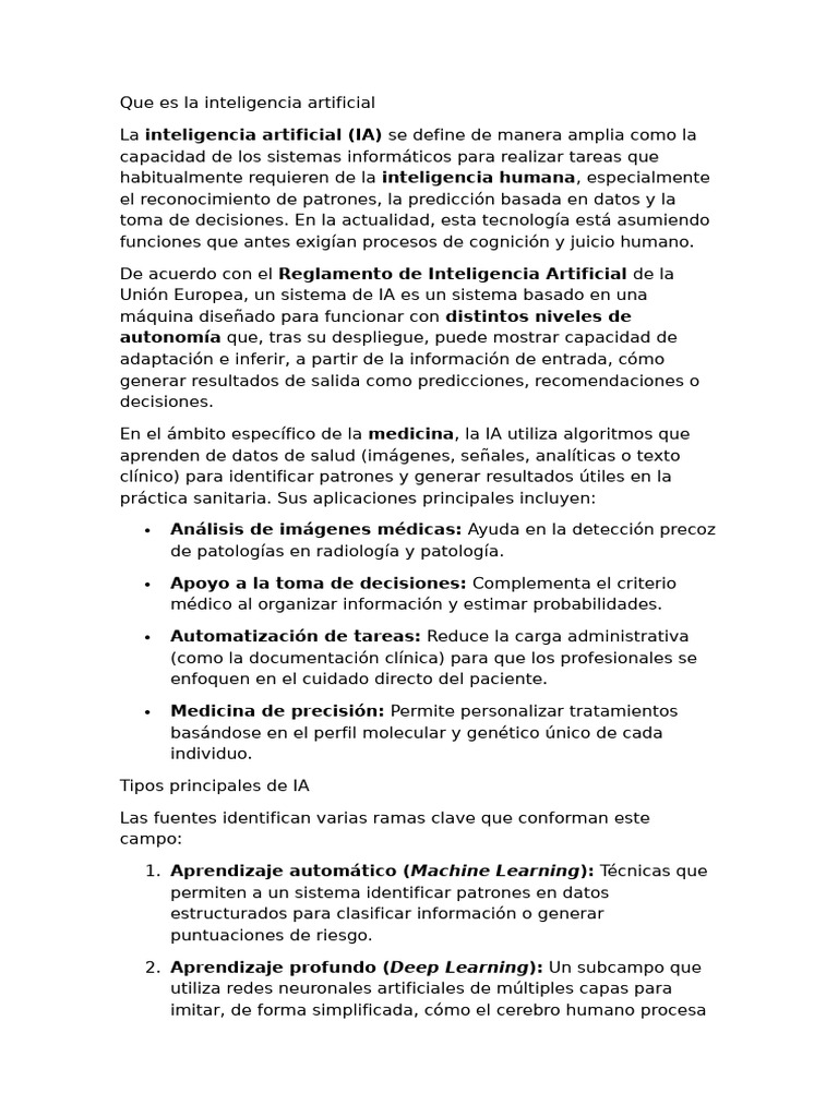 Que Es La Inteligencia Artificial | PDF | Inteligencia artificial ...