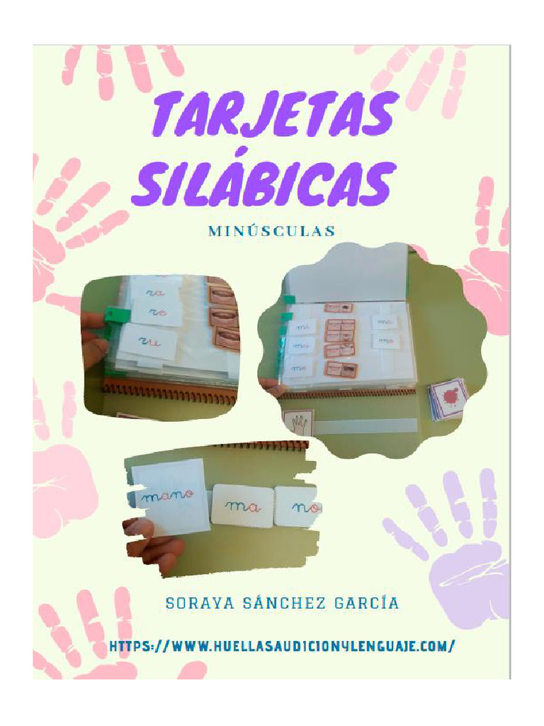 Tarjetas sílabas minúsculas Soraya Sánchez | PDF