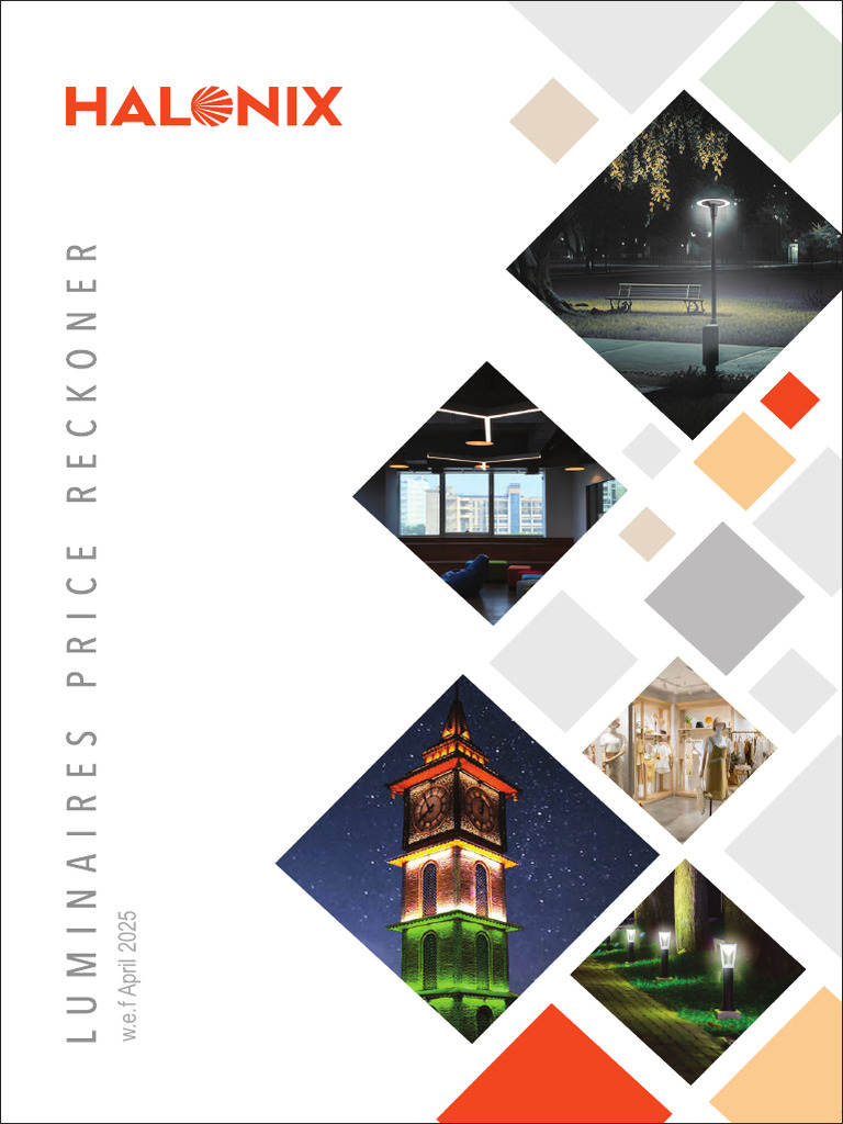 Halonix Prof Lighting Price List | PDF | Lighting | Manufactured Goods