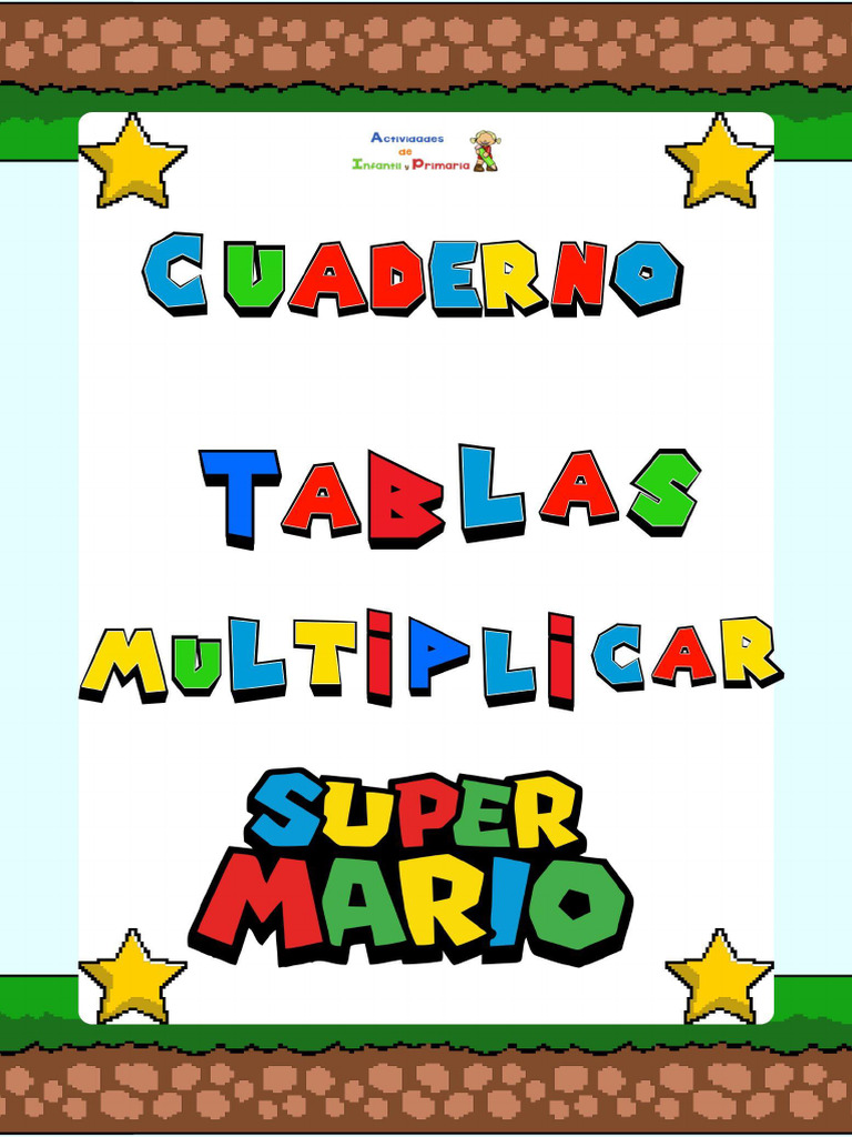 Cuadernito Tablas de Multiplicar Super Mario | PDF