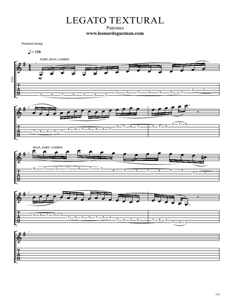 Legato Textural - Patrones | PDF