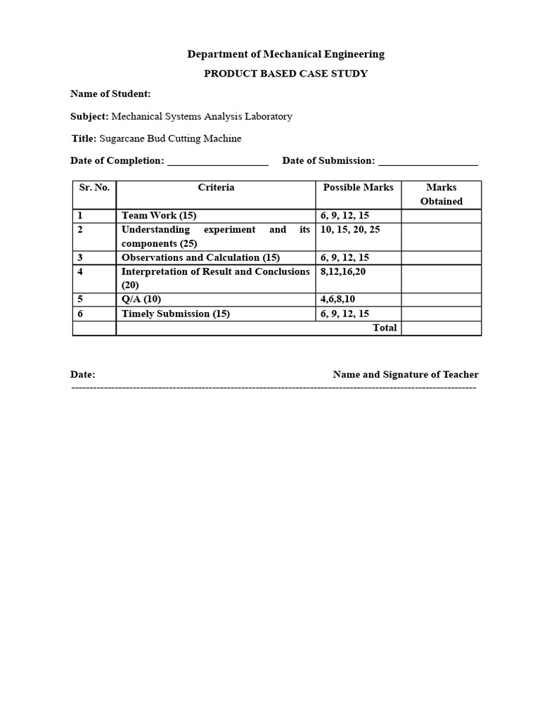 Rubrics MSL | PDF