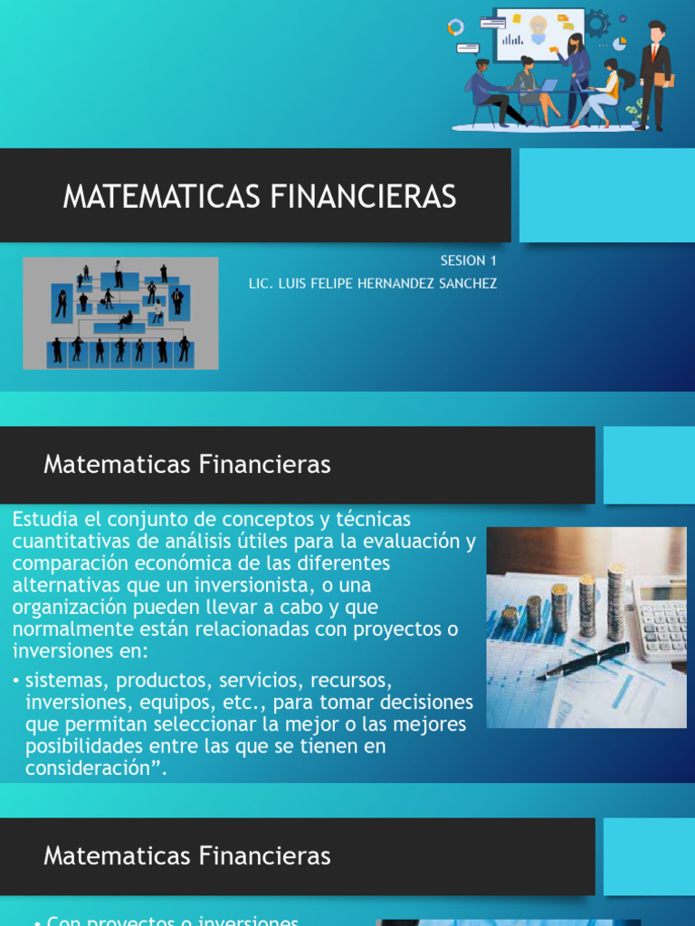 S1 MATEMATICAS FINANCIERAS | PDF | Interés | Finanzas Matemáticas