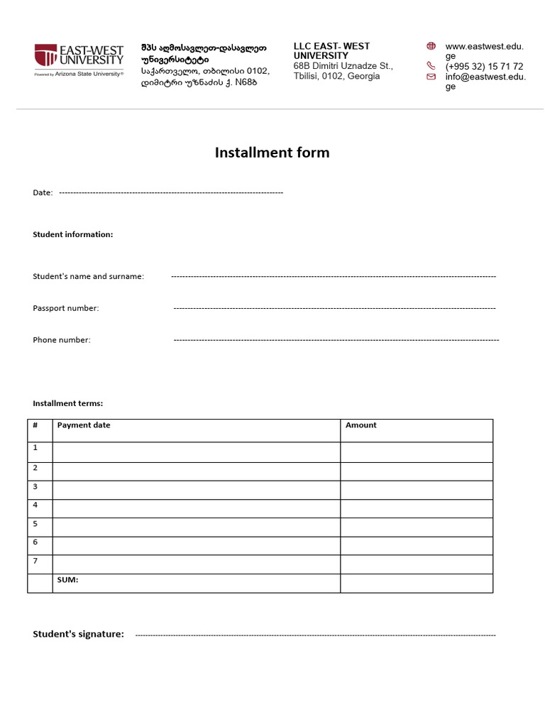 InstalLment Form.pdf | PDF