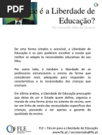 O que é a Liberdade de Educação - por Fernando Adão da Fonseca