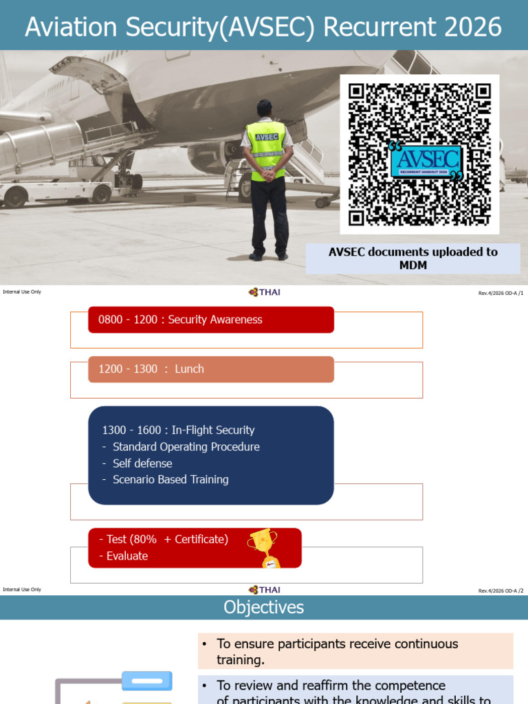 Handouts AVSEC Recurrent 2026_7 Hrs. Rev. 4 | PDF