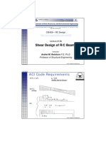 Shear Design of RC Beams