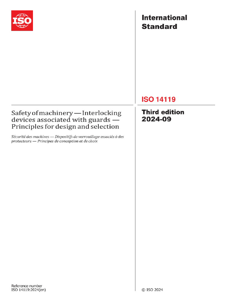 Iso 14119-2024 | PDF