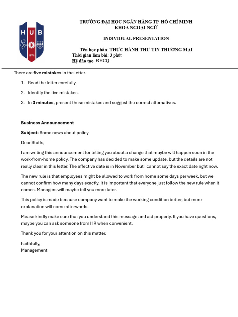 Sample Speaking Test (20%) | PDF