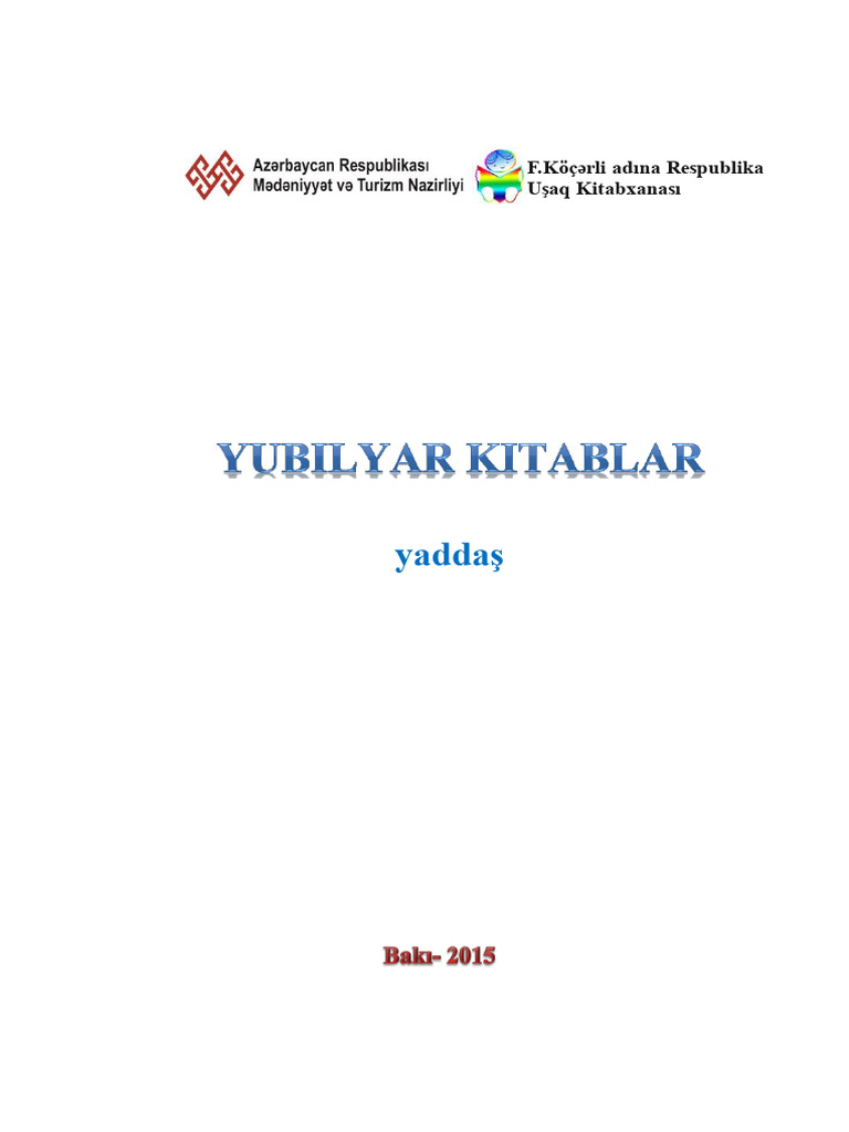 Yubilyar Kitablar | PDF