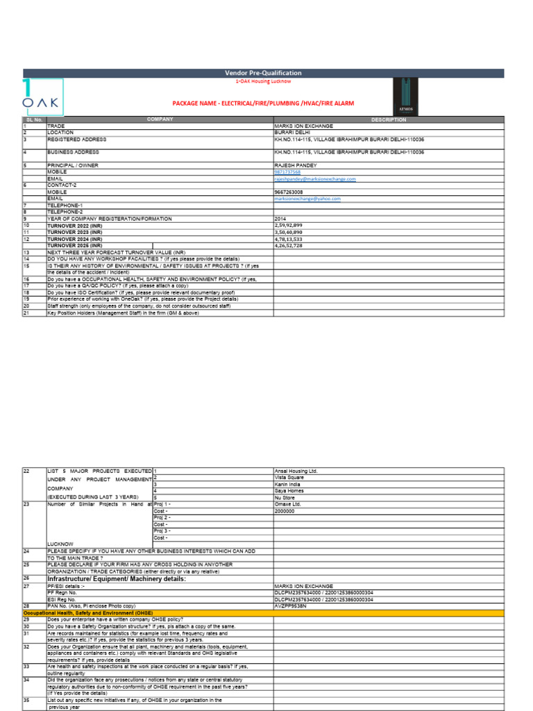 Pq Form - 2025 | PDF | Occupational Safety And Health