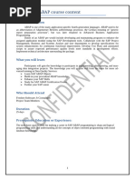 SAP ABAP Course Syllabus Overview | PDF | Computer Science ...