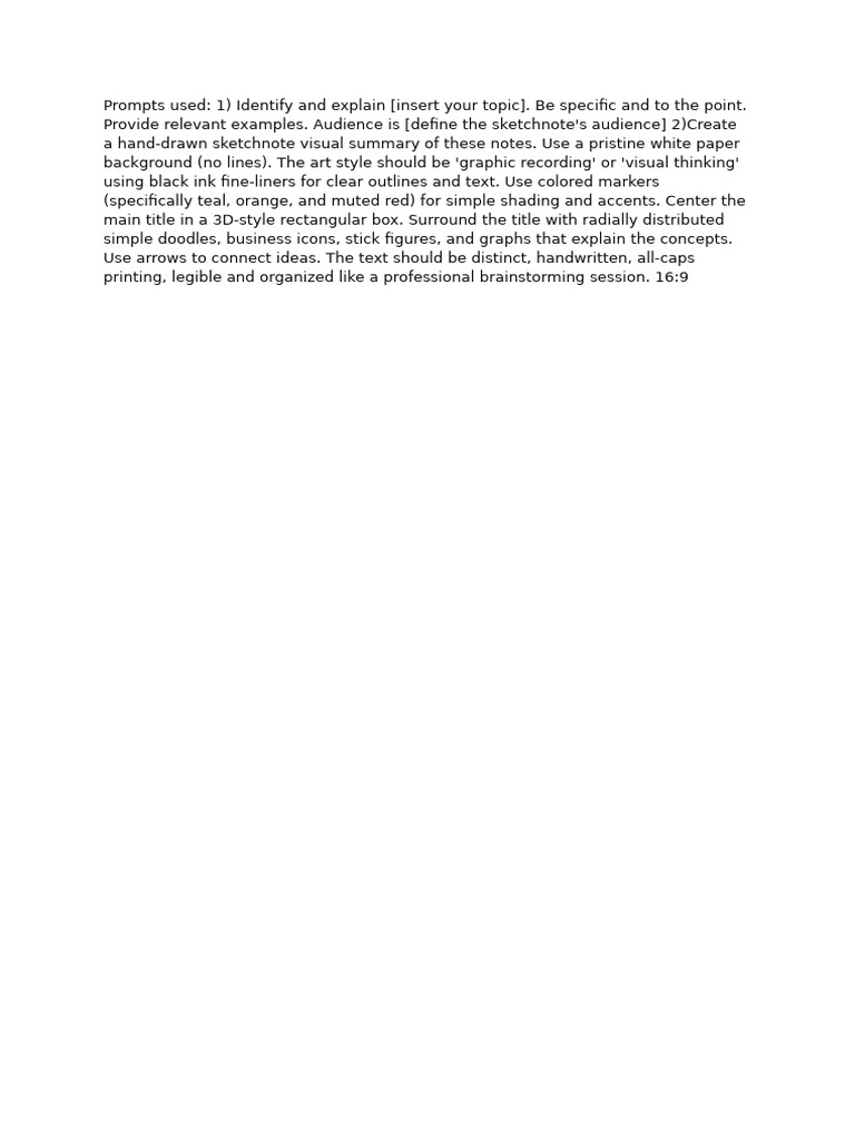 Prompt For Hand Written Notes | PDF