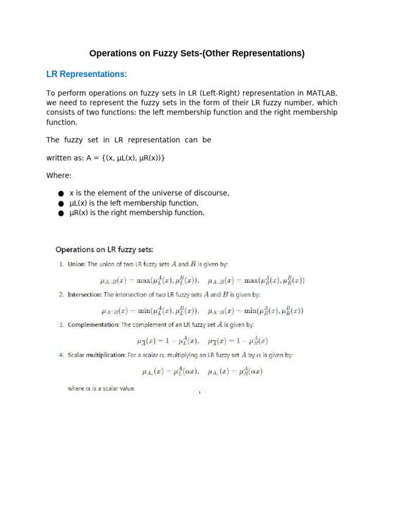 LandLR-Operations on Fuzzy Sets | PDF | Mathematics Of Computing ...