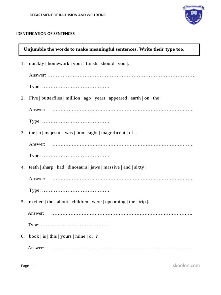 English Sentences Identification | PDF