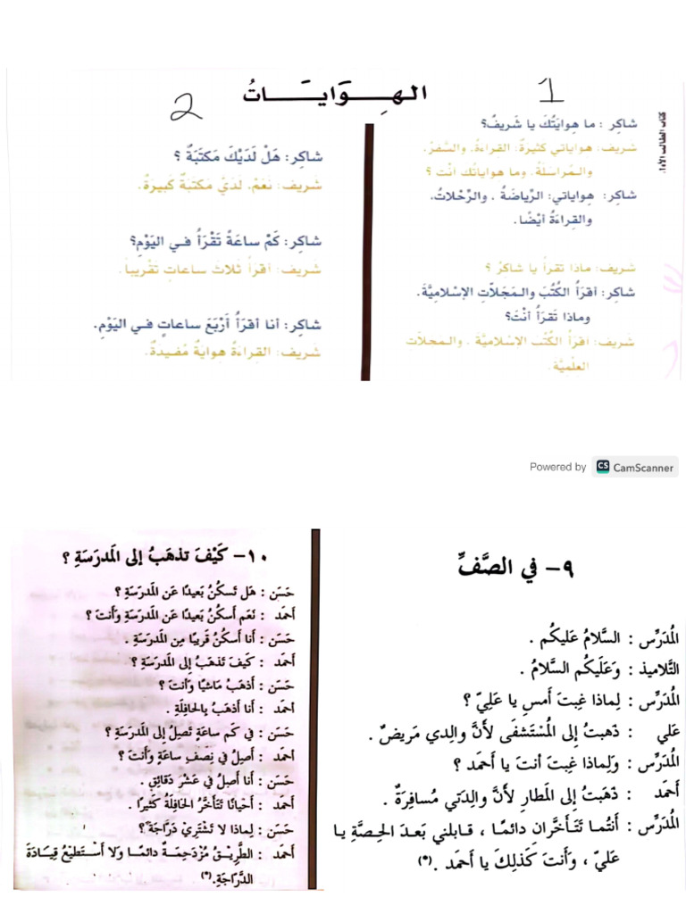 Functional Arabic Notes | PDF