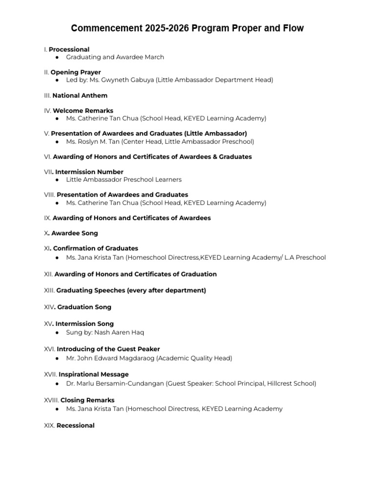 Program Proper and Flow | PDF
