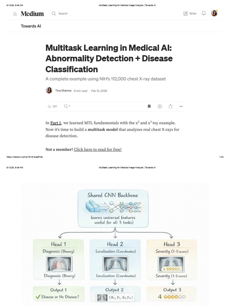 Multitask Learning for Medical Image Analysis _ Towards AI | PDF ...