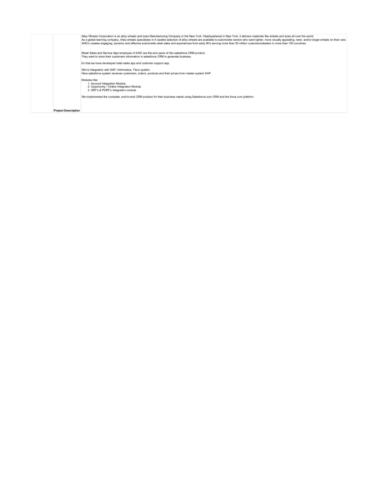 AWco Project Data Dictionary | PDF | Customer Relationship Management ...