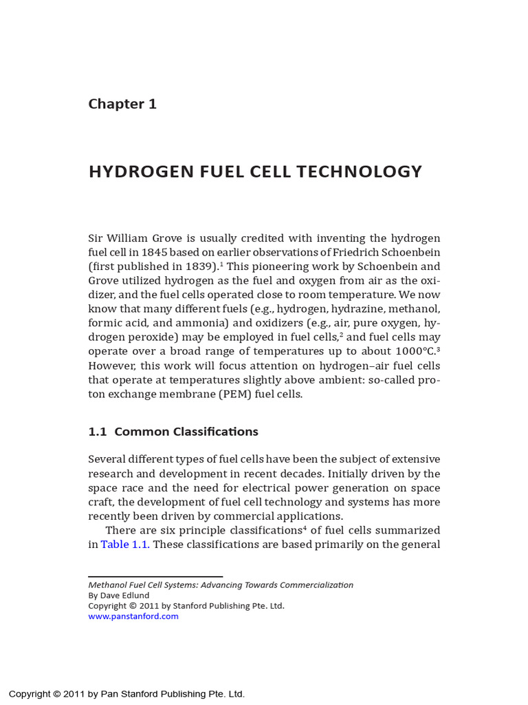 Hydrogen Fuel Cell Technology | PDF | Fuel Cell | Electrochemistry