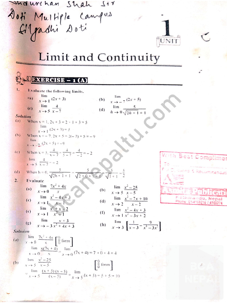 Math Solution | PDF