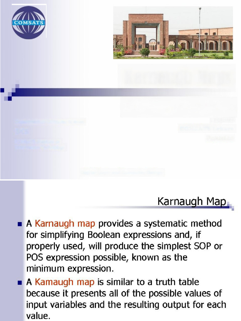 6.Karnaugh Maps Dr.farrukh v2 | PDF