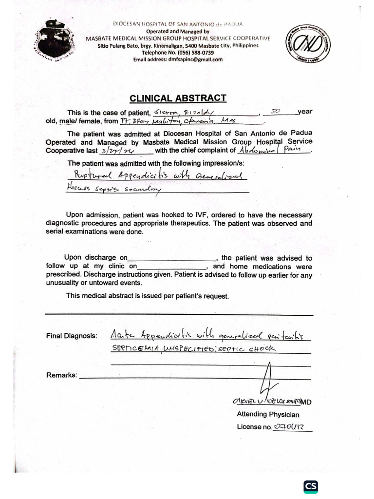 Clinical Abstract | PDF