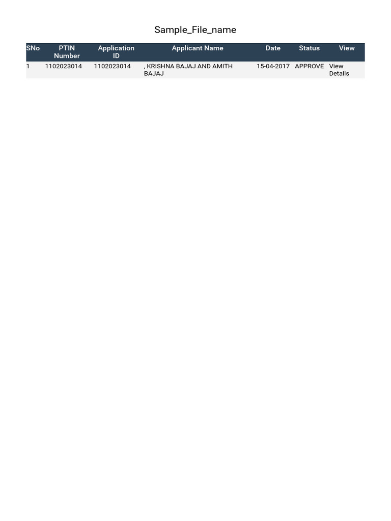 Sample File Name | PDF