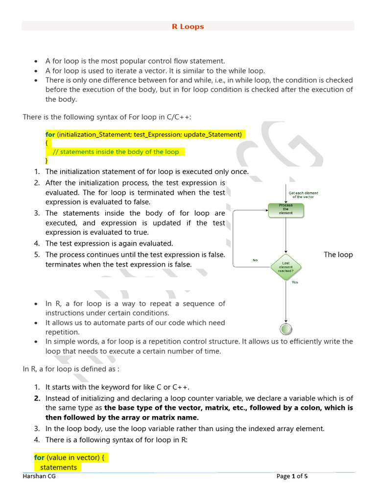 R Loops | PDF | Control Flow | Computing
