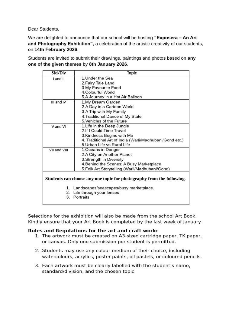 Art Exibition | PDF | The Arts