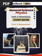 Error Analysis in Class 11 Physics | PDF