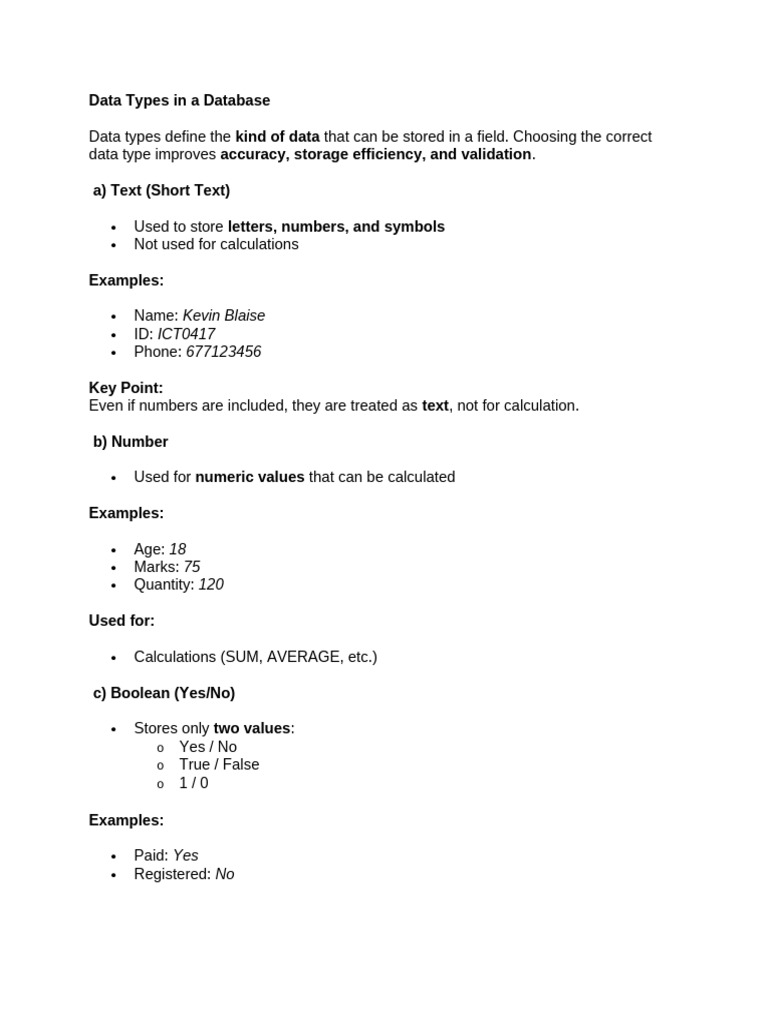 Datatypes, Relationships and Queries | PDF | Data Type | Databases